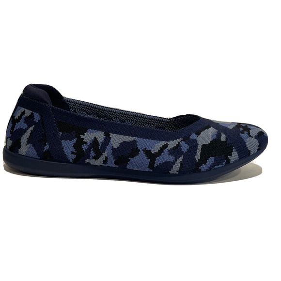 Clarks Carly Wish Ballet Flats Camo Blue Women's Mesh Slip On Shoes Size 8.5 NEW - Picture 4 of 14